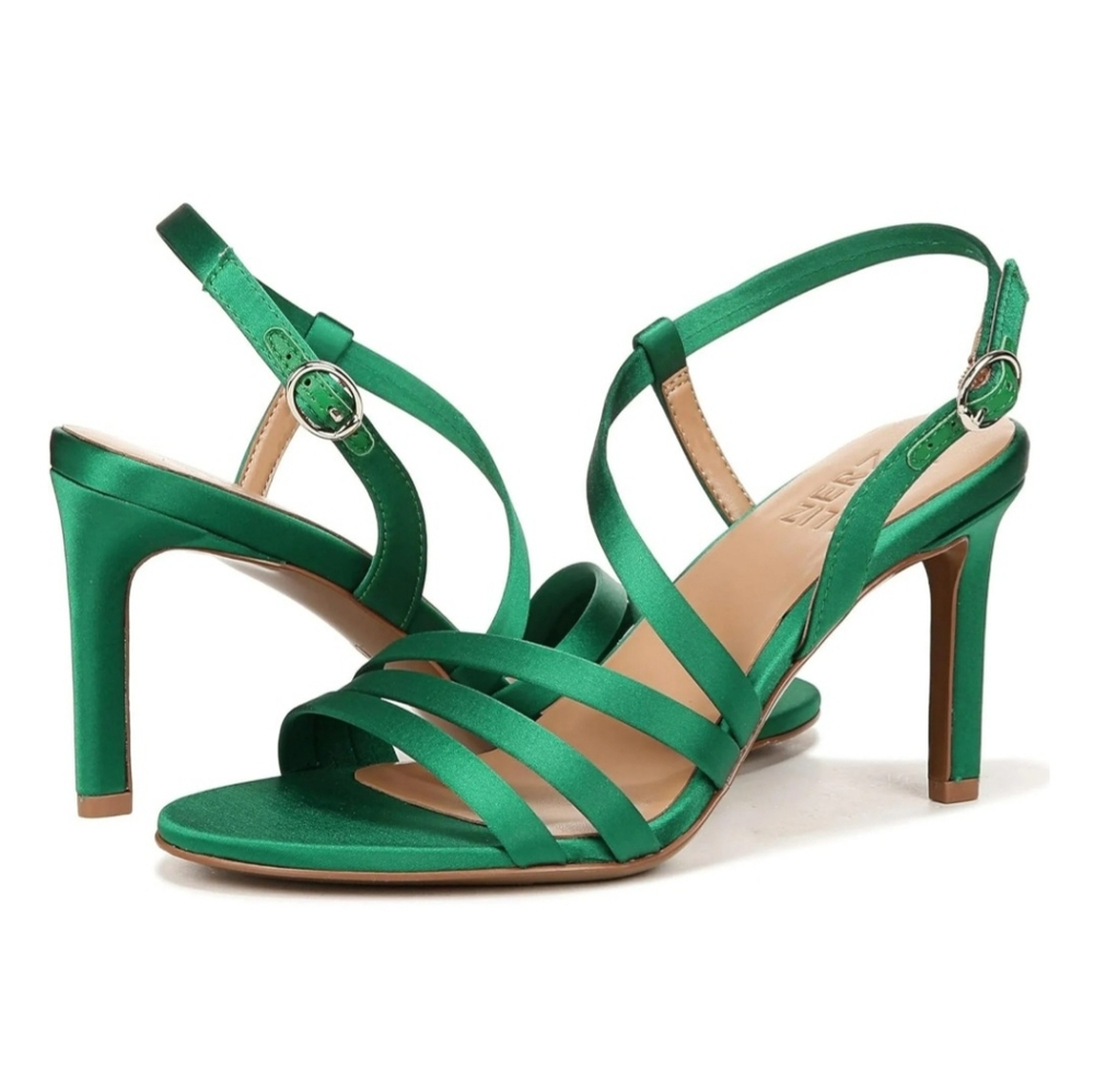 Kimberly Green Strappy Heels 7.5